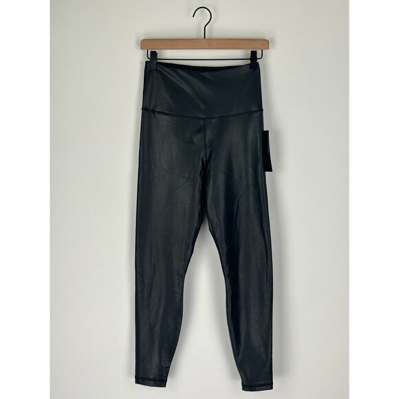 90 Degree Reflex Super High Waist Faux Leather Fleece Lined Leggings Small Black - Picture 5 of 10